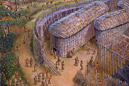 Toronto-area Haudenosaunee communities like Teaiaiagon (now Baby Point) lived in multi-family dwellings called longhouses in the 1660s or 1670s.