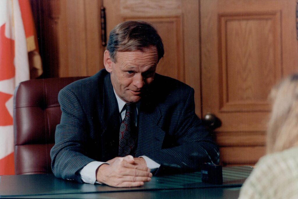A photograph of Jean Chretien published in the Toronto Star on September 22, 1994. Image by Rick Madonik and sourced from the Toronto Public Library.