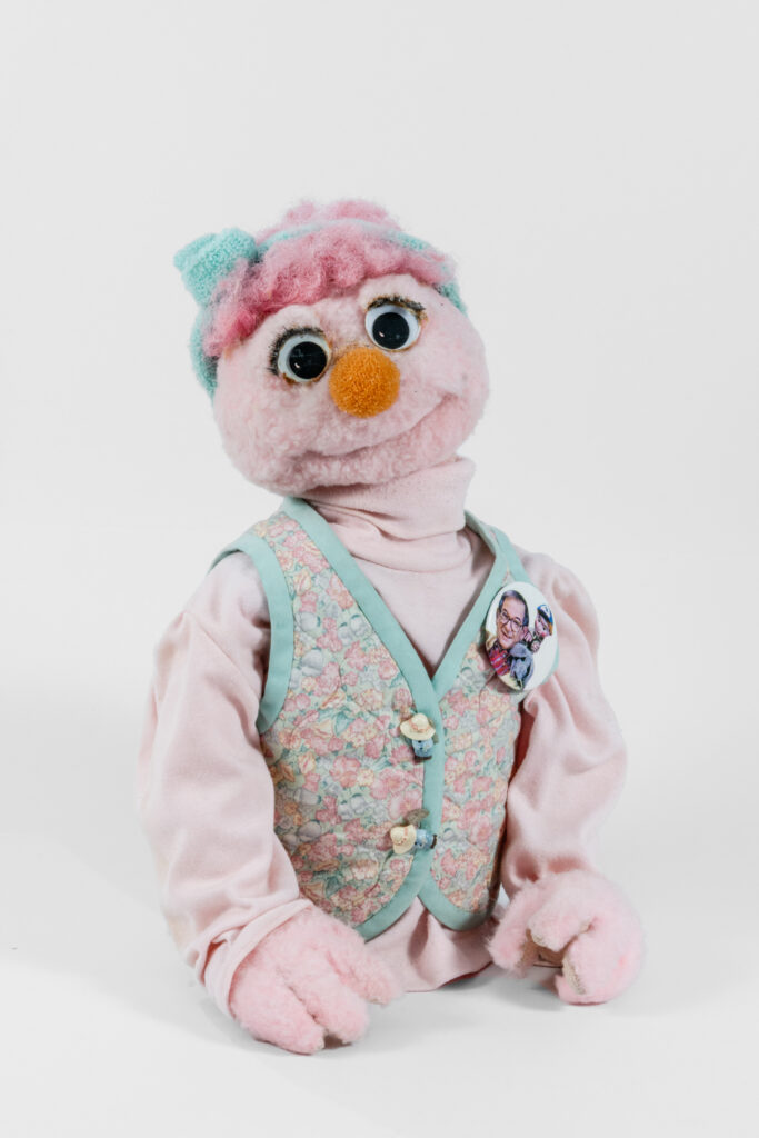 Truffles Puppet, 1990s Collection of Nina Keogh Truffles - played by Nina Keogh - was on Mr. Dressup from about 1992 until the show’s conclusion in 1996.