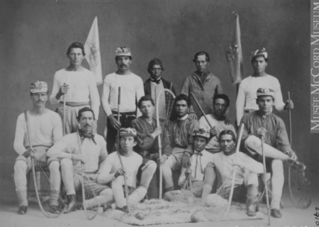 A photograph from the St. Regis Lacrosse Club from Montreal circa 1867. Sourced from the Musee McCord Museum.