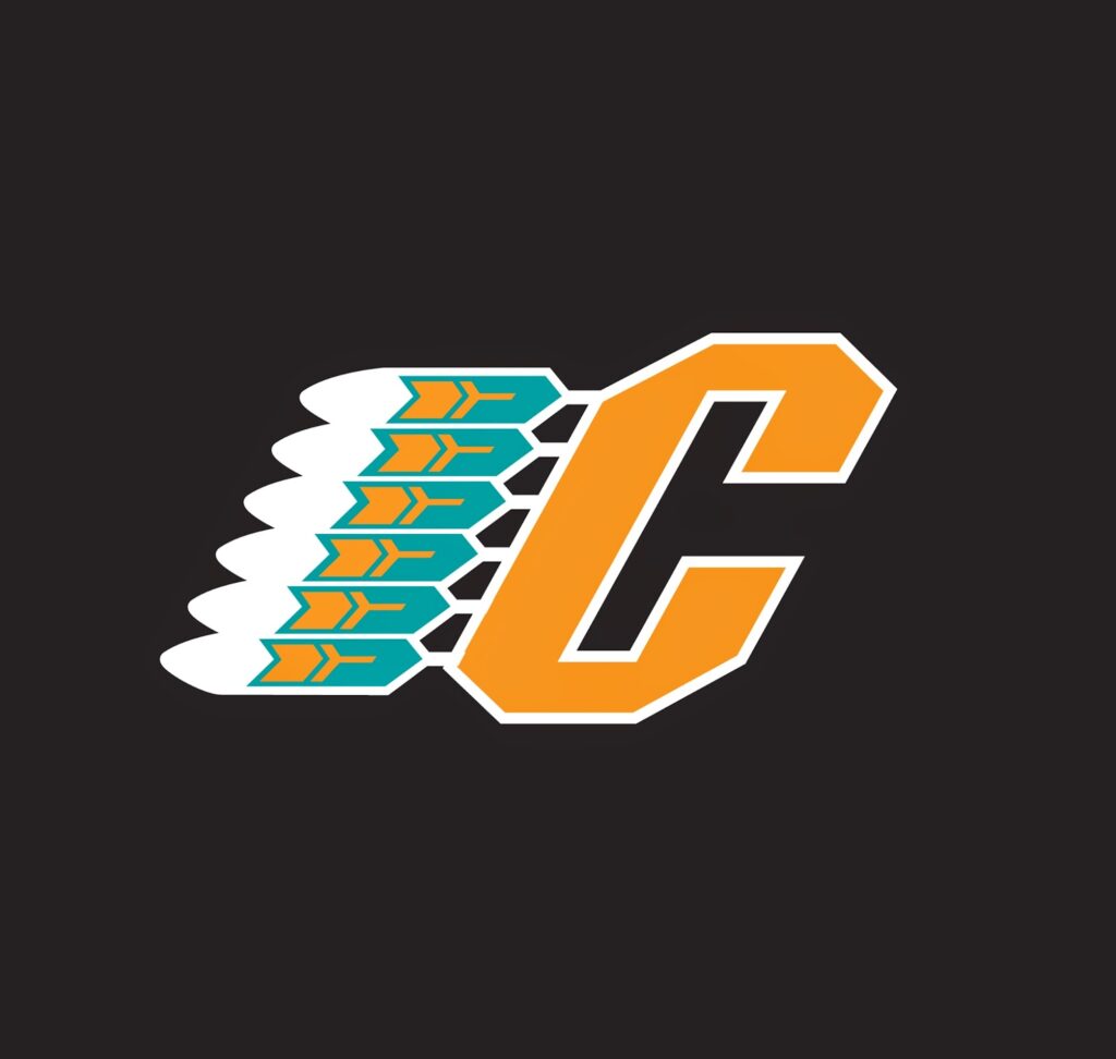 The Six Nations Chiefs lacrosse team logo. Sourced from Six Nations Chiefs official website.