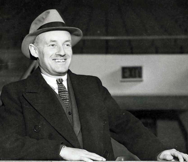 A photograph of Conn Smythe, owner of the Toronto Maple Leafs from 1927 to 1961. Image sourced from Canadian Sports Hall of Fame.