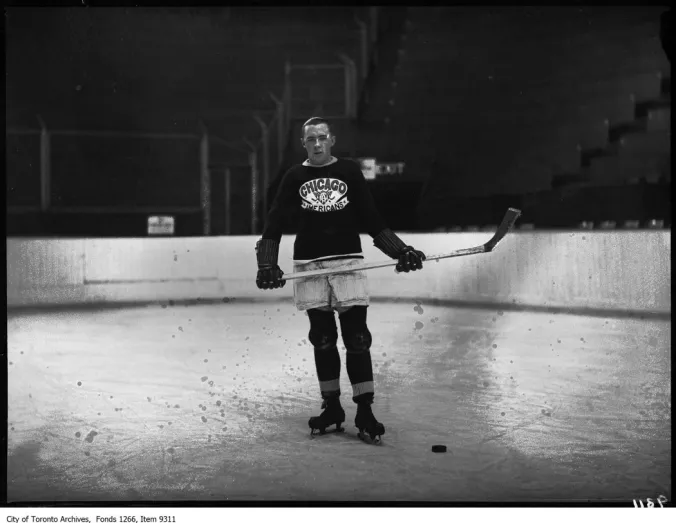 A photograph of Eddie Livingstone, owner of the short-lived Chicago Cardinals following his excommunication from the NHL. Image sourced from the City of Toronto Archives.