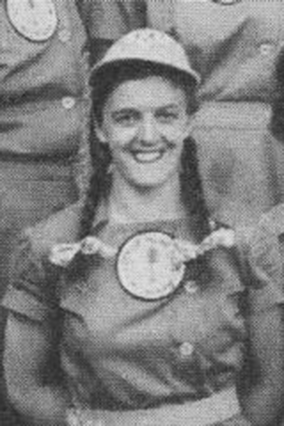 An image of Gladys Davis originally from a team photo of the 1943 AAGPBL team, the Rockford Peaches. Image sourced from Wikimedia Commons.